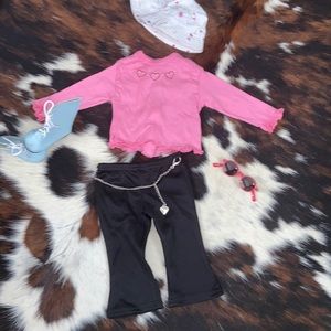 My twin/American girl doll shirt ,pants, boots ,glasses, hat